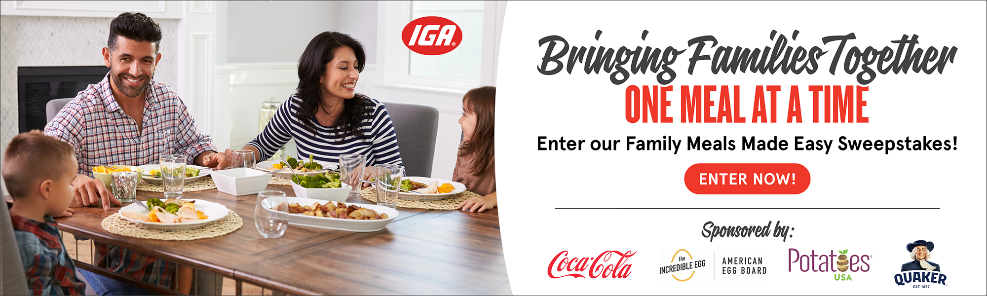 Enter the Family Meals Made Easy Sweepstakes!